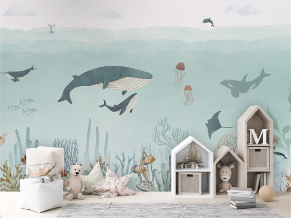 SENSATIONAL SEA BLUE - Mural